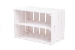 Obstkiste "Maxi" wei? + Mittelbrett