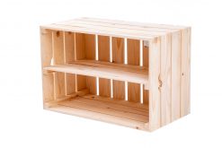 Obstkiste "Maxi" natur + Mittelbrett