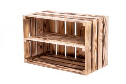 Obstkiste "Maxi" geflammt + Mittelbrett