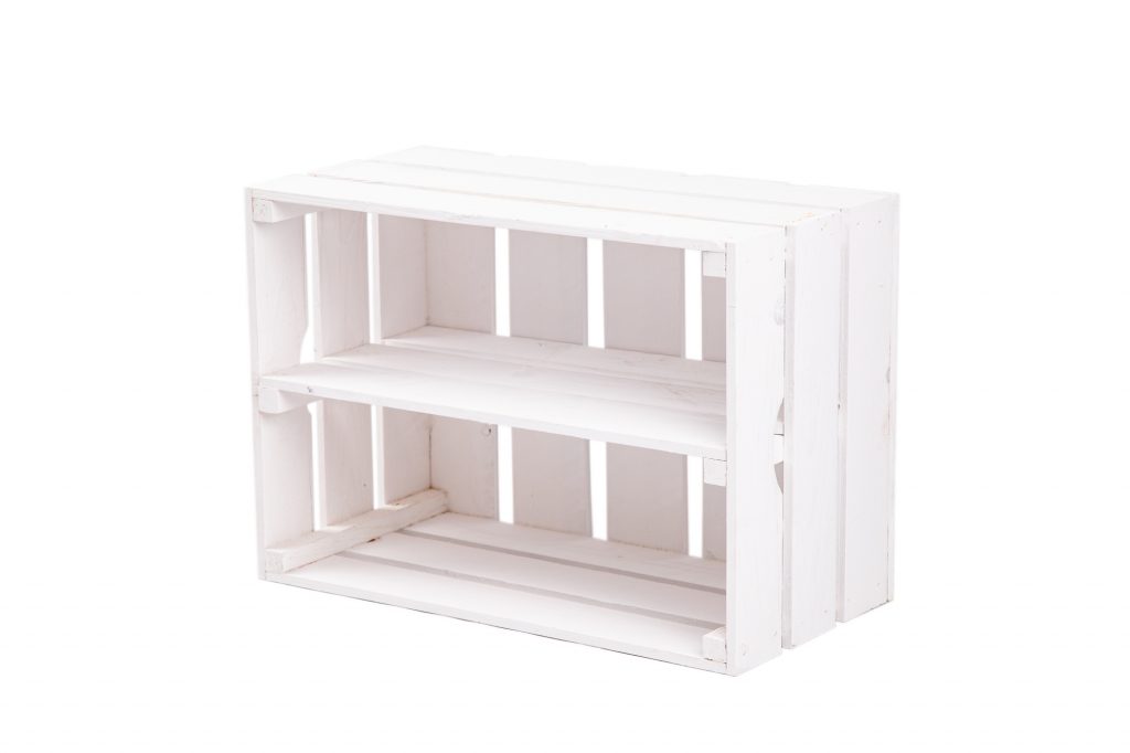 Weinkiste "Johnny" wei? + Mittelbrett