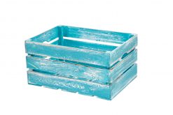 Weinkiste "Johnny" vintage-blau