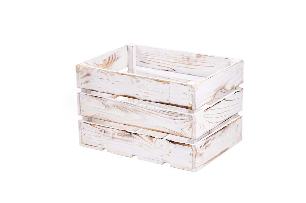 Kiste "Jerry" vintage-weiß