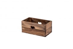 Kiste "Lovely" dunkel gebeizt