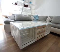 "Rolly" wei? + mit Glasplatte