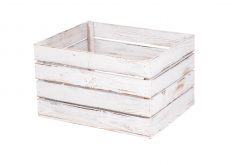 Obstkiste "Klaus" vintage-wei?