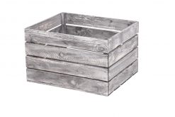 Obstkiste "Klaus" vintage-grau